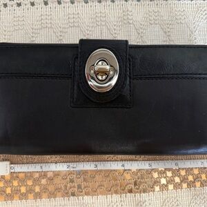 Coach Black Leather Wallet